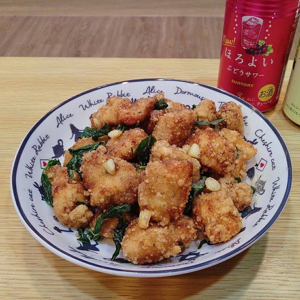 蒜味鹹酥雞：Yin 一起做