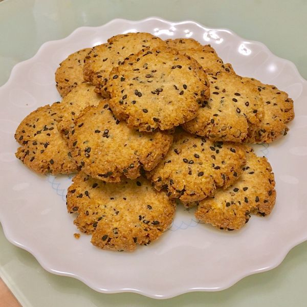 豆渣芝麻餅：LuLu's Kitchen 一起做