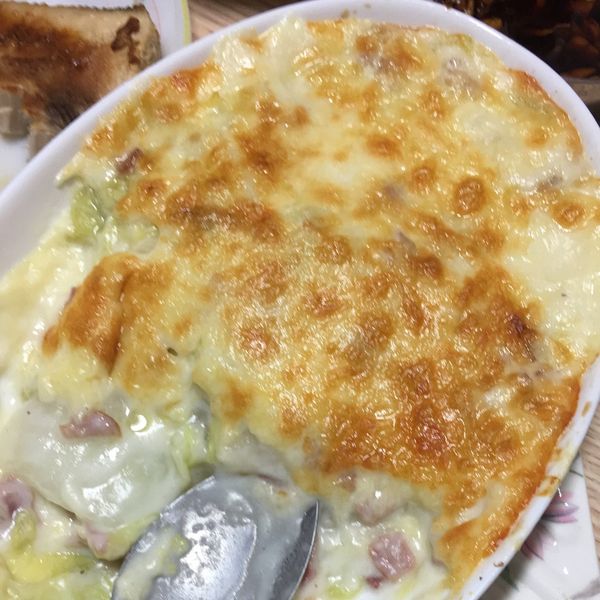 焗烤奶油白菜：郭宥騏 一起做