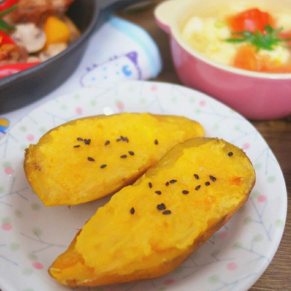 黃金地瓜燒～冬天最溫暖的下午茶點心：黑白喇之幸福料理 一起做