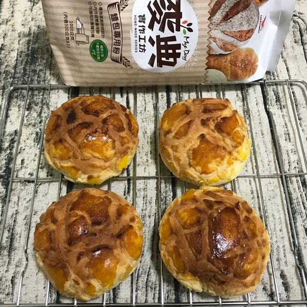 菠蘿麵包【麥典實作工坊麵包專用粉】 : 芯慧的簡單料理💕一起做