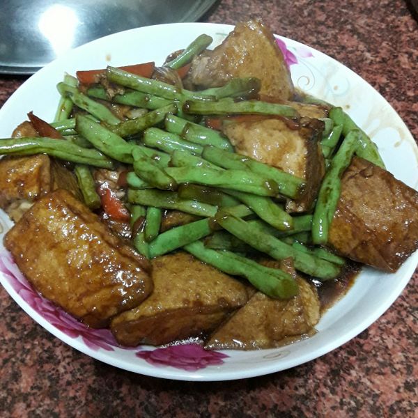 醬燒油豆腐 : 烏綠寶一起做