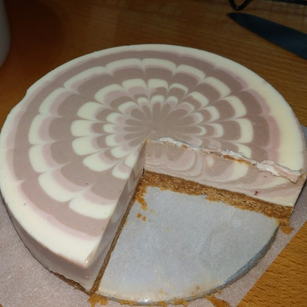 三色拉花生乳酪蛋糕(6吋、免烤箱):陳小欽 一起做