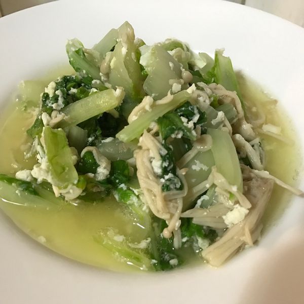 《不油》金針菇炒小白菜：Helen 一起做