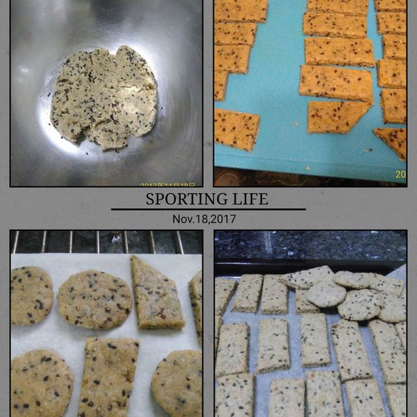 麥片芝麻酥餅 : 張好來一起做