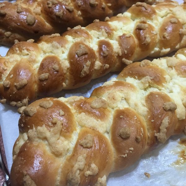 鮮奶油麵包：TingTing💖烘焙😘 一起做