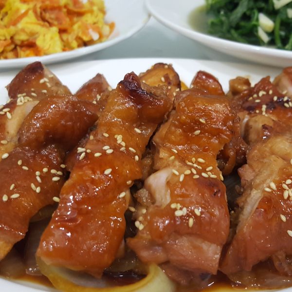 照燒雞腿：H.Y 一起做