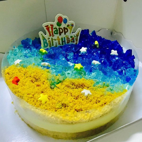 海洋戀夏免烤乳酪蛋糕 : 許惠虹一起做