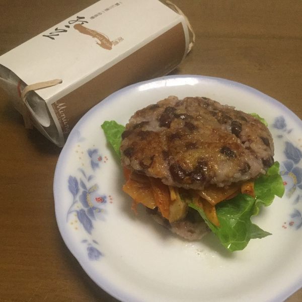 泡菜鮮蔬紅豆米漢堡 : Wonwonway一起做