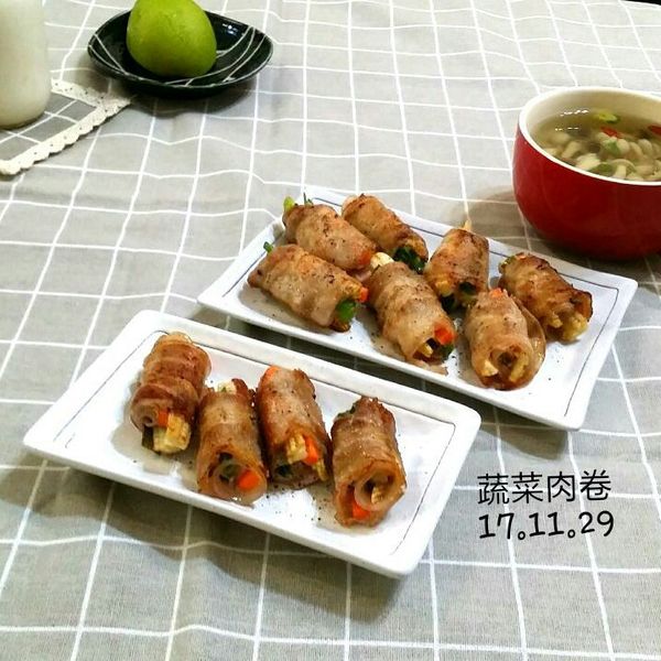 含笑食堂-和露香蔥肉卷:伊的親子早餐日記 一起做