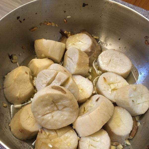 蒜烤杏鮑菇:jas 一起做