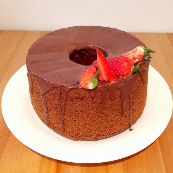 燙麵Q潤巧克力戚風 : CHRIS一起做