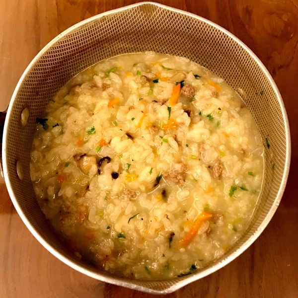 かにの結頭菜鹹粥 : 高智瑩一起做