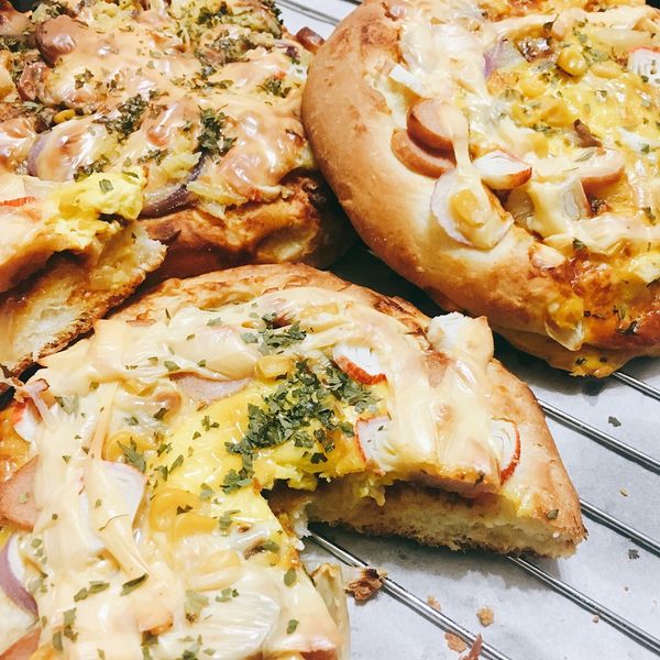 麵包比薩：美欣 一起做