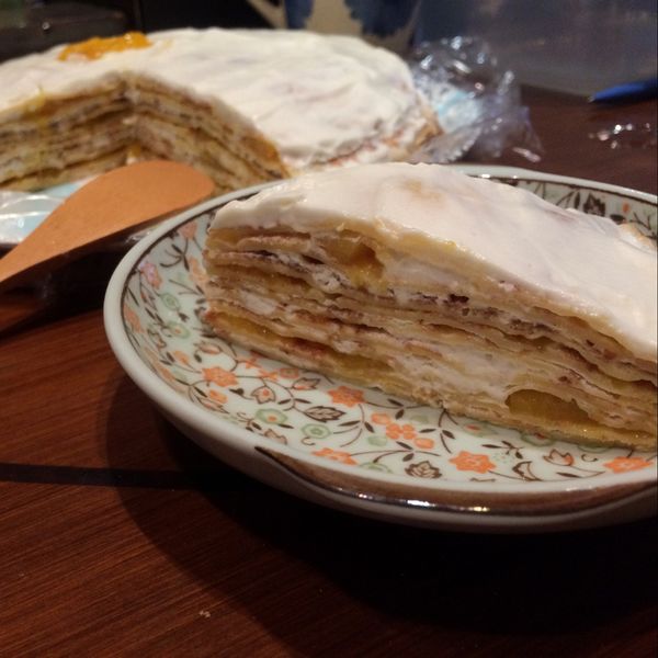 芒果千層蛋糕：鍾琇 一起做