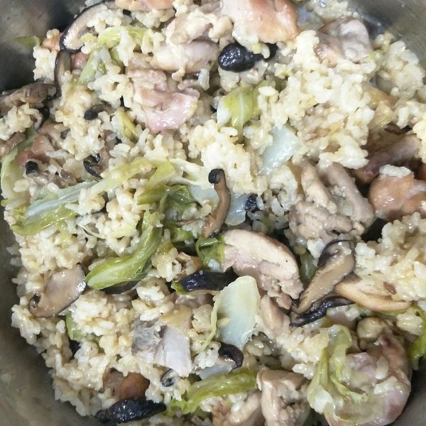 麻油香菇雞飯  【電鍋料理】 : 李雅萍一起做