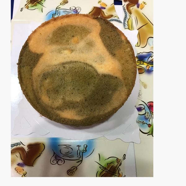 迷彩戚風蛋糕 : sandy62582一起做