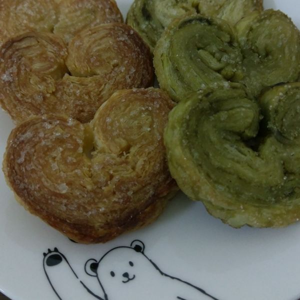 抹茶。巧克力。蝴蝶酥：王美婷 一起做