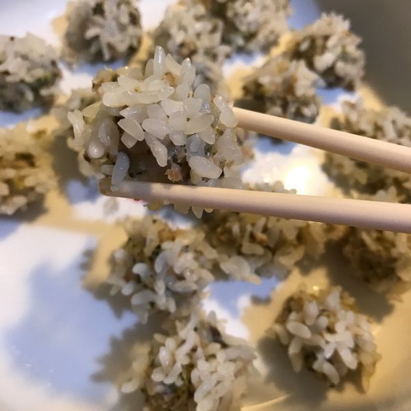 『嬰幼兒食譜』電鍋料理-珍珠丸子 : 石馨茹一起做