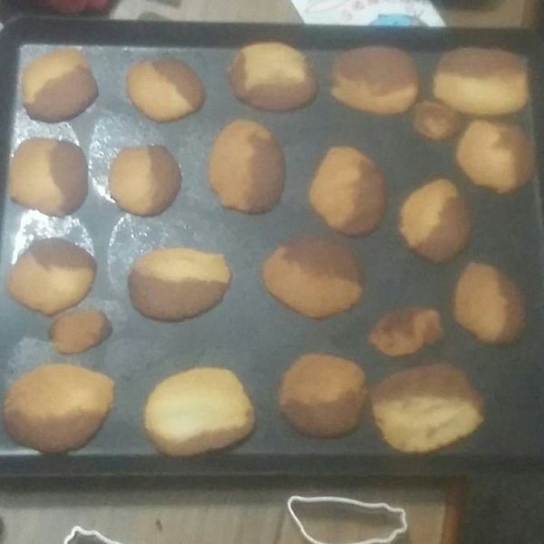 原味、可可擠花餅乾 : 毀滅女公爵一起做