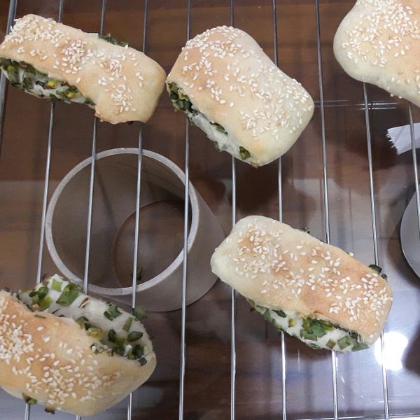 芝麻蔥燒餅：Tammy 一起做