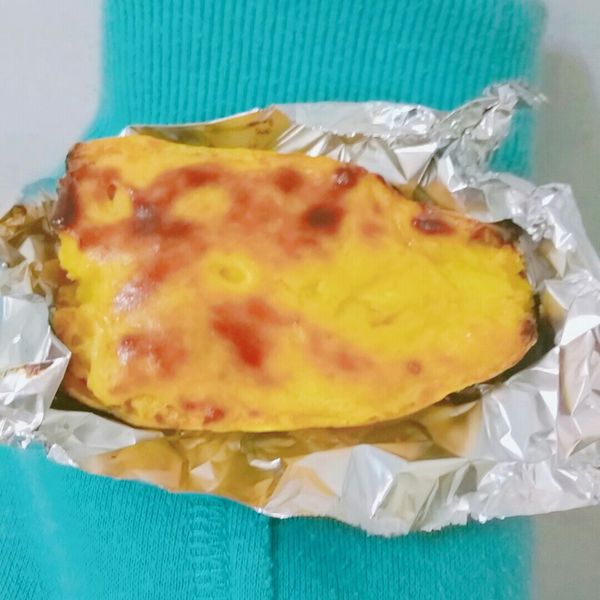 黃金地瓜燒～冬天最溫暖的下午茶點心：☁️ 一起做