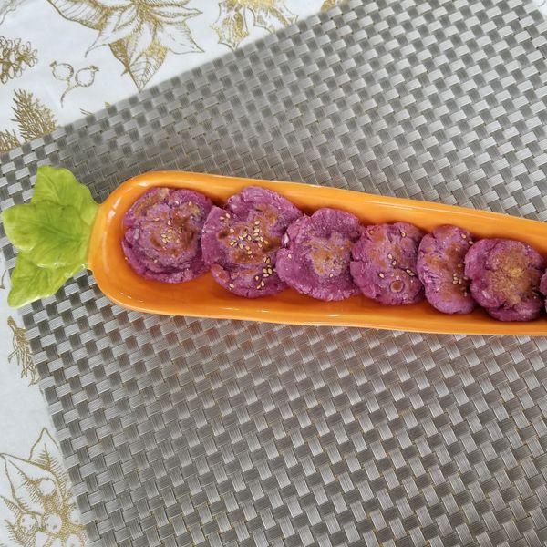 寶寶食譜【地瓜起司Q餅】 : Amy Tu一起做