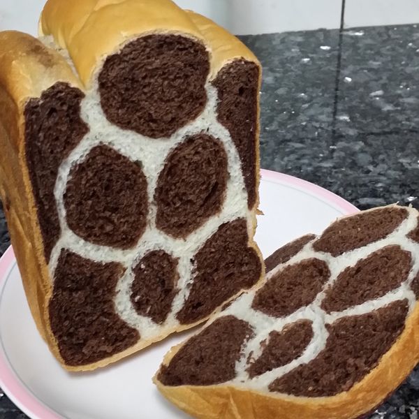 [麵包機]好夢幻的長頸鹿吐司 : 童建發一起做