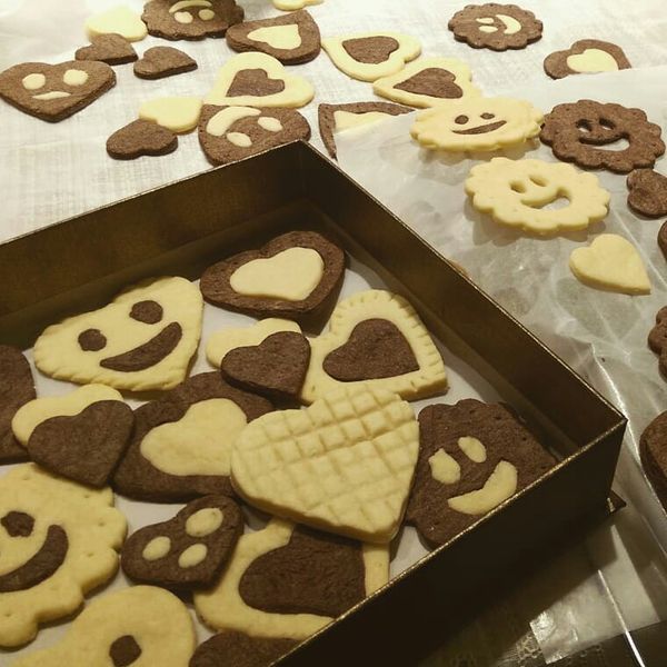 《應景聖誕》薑餅人造型雙色可可餅乾 : Mei Lun一起做