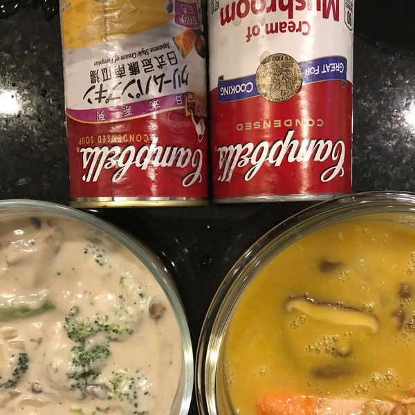 野菇雞肉燴飯佐南瓜海鮮濃湯:liang 一起做