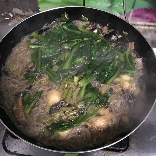 湯圓米粉湯 : 泡ㄦ一起做