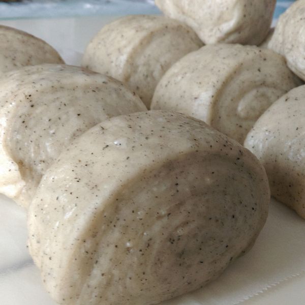 饅頭挑戰賽⚡️芝麻饅頭小份量隔夜法：白櫻樹的親子食光 一起做