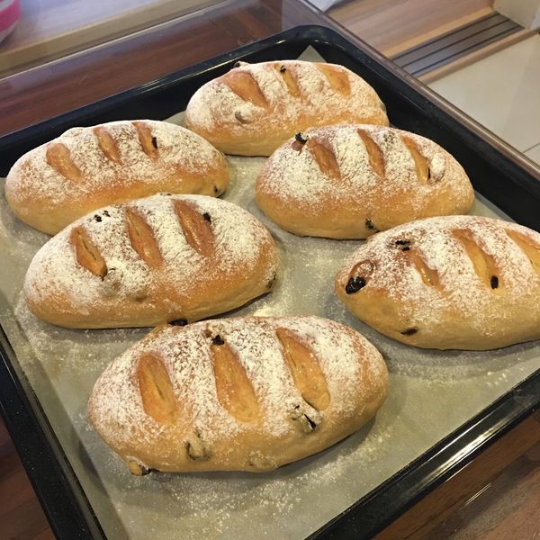 核桃果乾黑糖軟歐包 : Miffy chaing一起做