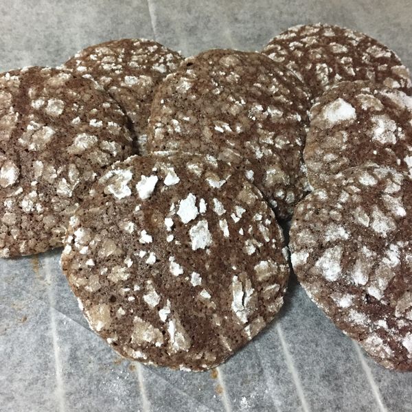 《應景聖誕》雪花裂紋可可餅乾～植物油版本 : 涵姑娘一起做