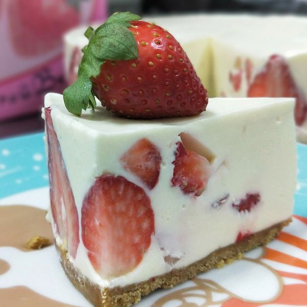 【免烤箱】特濃草莓生乳酪蛋糕：楊心宜 一起做
