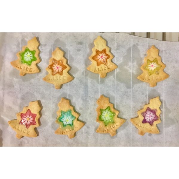 《應景聖誕》🎄聖誕樹造型玻璃餅乾：Apple 一起做