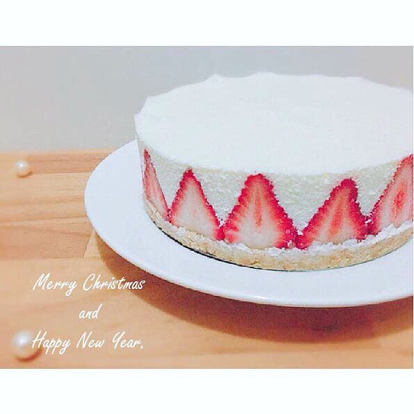 【免烤箱】特濃草莓生乳酪蛋糕：Shu Shu Shu 一起做