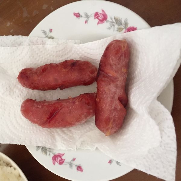 多汁的香煎蒜味香腸：鍾芽芽 一起做