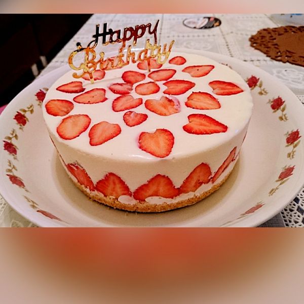 【免烤箱】特濃草莓生乳酪蛋糕：劉筱葳 一起做