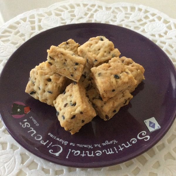 低卡健康手工餅～黑芝麻楓糖餅乾：Pigleg Huang 一起做