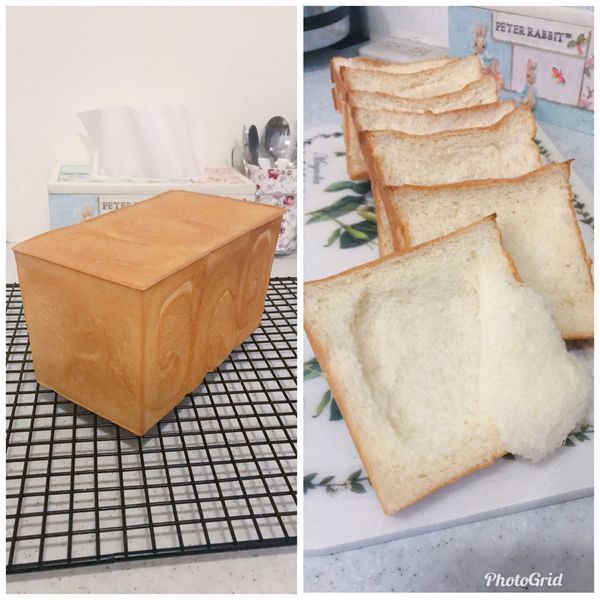 77%水分中種醇奶吐司 : Doris下午茶一起做