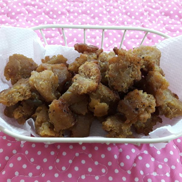 素食爆米花鸡肉块：Nina 一起做