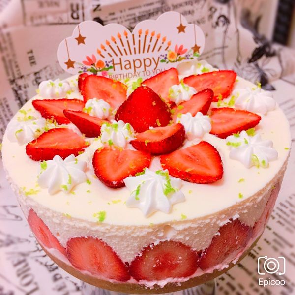 【免烤箱】特濃草莓生乳酪蛋糕 : 啾啾桑*-一起做