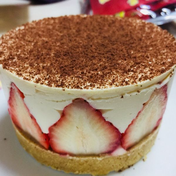 免烤箱草莓起司蛋糕 : 吳政霖一起做