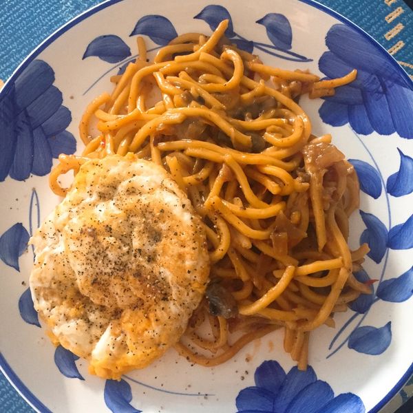 早餐店蘑菇鐵板麵 : 葉庭安一起做