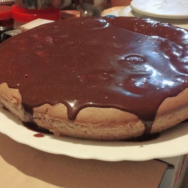 燙麵Q潤巧克力戚風：林語筑 一起做