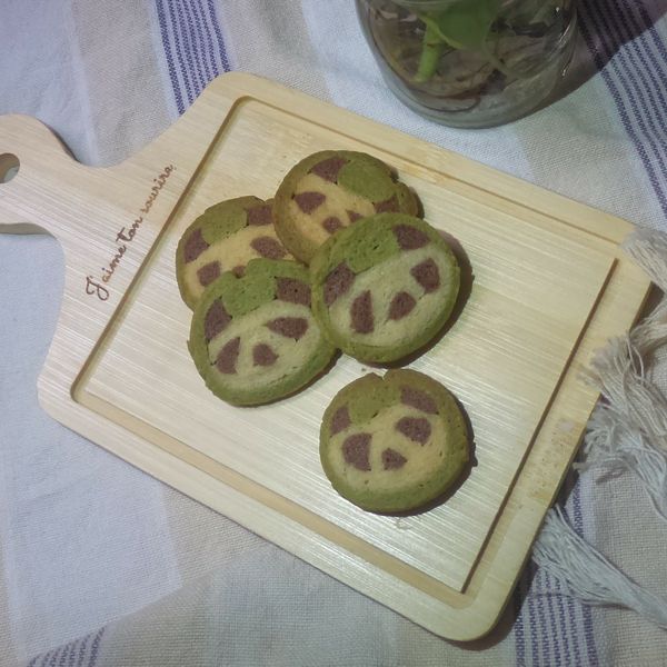 超可愛貓熊餅乾【Panasonic製麵包機】 : De-rong Chih一起做