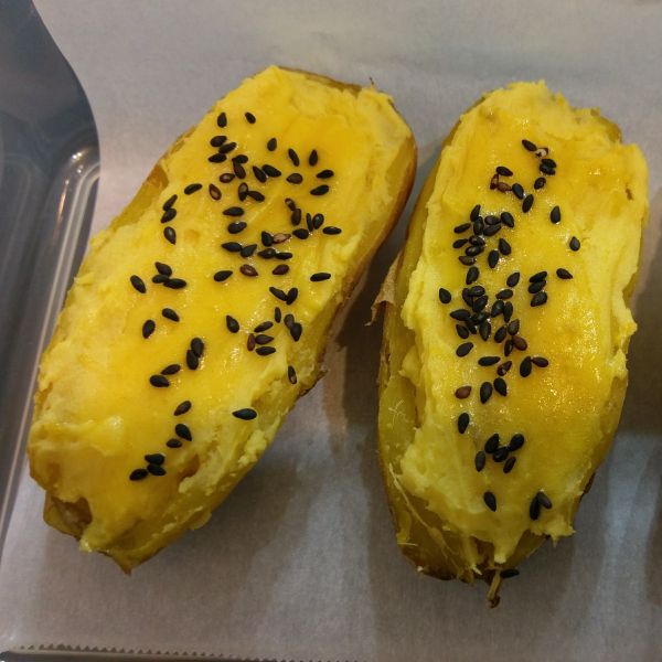 黃金地瓜燒～冬天最溫暖的下午茶點心：寧nini 一起做