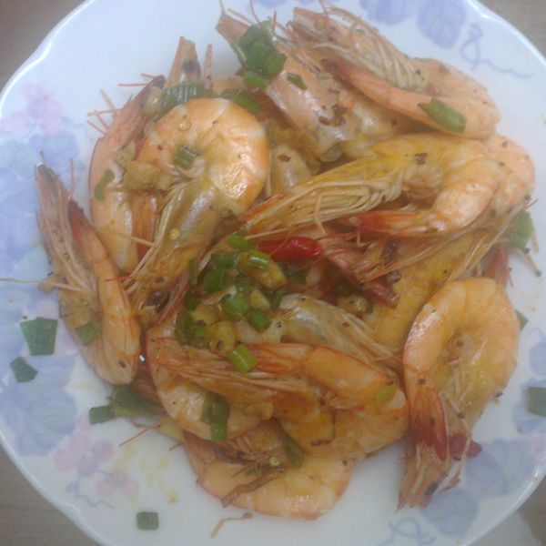 椒鹽炒蝦：許芠瑜 一起做