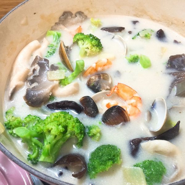 [湯品] 海鮮巧達濃湯：Amber Chang 一起做